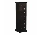 Tasmania Mahogany Timber 9 Drawer Lingerie Chest, Chocolate