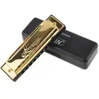 New Gift Harmonica KeyC 10 Hole 20 Tone Blues for Professional Player Beginner