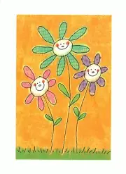Get Well Soon Sunny Garden Flowers & Sunshine Cards By Current - Set of 2