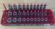 Gearwrench 1/4” SAE Shallow Mid Deep Sockets 80303 80305S 80305 With Hansen Tray