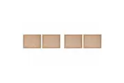 4pc Mikasa Rectangular 35 x 45cm Jute Dining Table Placemats Natural
