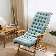 Sun Lounger Cushions, Thick Replacement Garden Sunlounger Cushions, Only Lounge Cushion Pad for Outdoor Garden Recliner Chaise Lounge Chair(Light Blue,100 * 40 * 8cm)