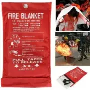 Fire Blanket - X-Large Fiberglass Fire Blanket Fire Kitchen Suppression Blanket