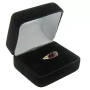 Black Velvet Engagement Double Ring Box Display Jewelry Gift Boxes 1 Dozen USA