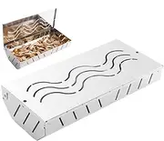 Barbecue Smoker Box | Stainless Steel Smoked Box,Charcoal Grill Accessory with Lid for Meat Food Barbecue Outdoor, Works with Wood Chips