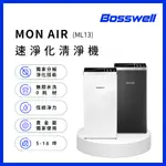 【BOSSWELL博士韋爾】MON AIR 零耗材空氣清淨機 5-18坪 - 免耗材、電離滅菌、抗過敏 (ML13)