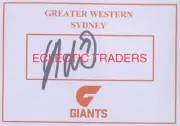 Connor Idun SIGNED Greater Western Sydney Giants GWS Card. AFL Football Greene.