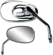 Parts Unlimited Mini American Style Mirror w/Reverse Threads (0640-0948)