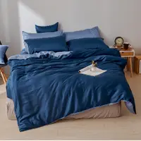 在飛比找蝦皮商城優惠-戀家小舖 台灣製床包 單人床包 床單 銀河藍 100%天絲 