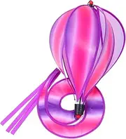 HAMPPLIES Colorful Balloon Wind Spinners for Outdoor Garden Decor Easy Install Striped Sequin Pendent for Kindergarten Celebrations Festivals Birthday Parties