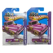 Hot Wheels HW Showroom 56 Ford F-100 Purple Flames Die-Cast Vehicle 2-Pack #D-23