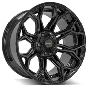 20x10 4PLAY 4P83 Gloss Black Brushed Face Wheel 5x5/5x5.5 (-18mm)