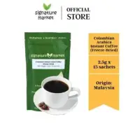 Signature Market Colombian Arabica Instant Coffee 2.5g x 15sachets Free Shipping