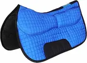 CHALLENGER 26" x 16" Western Quilted Neoprene Saddle Pad w/Foam Inserts Blue 39TS12RB