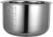 MAGICLULU Rice Cooker Liner Stainless Rice Cooker Inner Pot Replacement 5L Rice Cooker Inner Tank Non- Stick Rice Cooker Pot Cooker Liner Container Cooking Pot Inner Pan