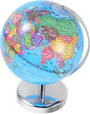 ZUNOXAZ Classroom Globe with Stand Educational Political Map for Boys and Girls Decorative Rotating for Learning and Desktop Decor Fine Printing for Clear Geography Details