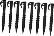 MUELODSIC 10pcs Outdoor Tent Pegs Windproof Camping Tent Stakes Lightweight Durable Plastic Fixing Spikes for Canopies Awning and Tarps Multi Use Ground Hooks for Grass and Sand