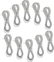 Office Telephone Accessories 10m Retractable Phone Cord Long Telephone Wire Cable Rj11 6p4c 4-Wire Connector