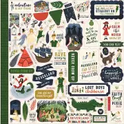Adventure Neverland Peter Pan Wendy Captain Hook Never Grow Up Elements Stickers