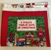 Cranston Fabric Cut & Sew 12 Twelve Days of Christmas Soft Book Quilt Squares