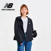在飛比找PChome24h購物優惠-【New Balance】拉鍊風衣外套_女性_黑色_WJ41