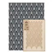 Reusable PLASTIC Wall STENCIL Template // 59x95 cm Seamless // ART DECO PALM #3