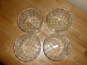 Toscany "Emerald Nappy" #8091 Crystal Salad Fruit Bowl Set
