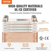 50 Plate Heat Exchanger 4*1-1/4" MNPT Ports 5"x 12" Brazed 316L St. Steel