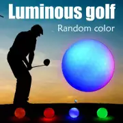 6-24PC LED Golf Balls Luminous Glow Dark Night Fluorescent Light Up Random