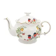 Red Breasted Robin Teapot 600cc Fine Bone China