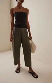 [St. Agni] Relaxed Cotton-Blend Balloon Pants