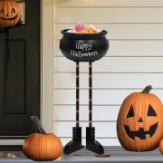 Halloween Decorations, Witch Legs Candy Bowl Decoration, 26'' Witch Cauldron ...
