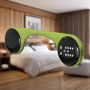 Danoz Smart WOW - Under-Pillow Bone Conduction Sleep Speaker - Bluetooth 5.4, White Noise, TF Card, LED Display & Timer(Yellow-green)