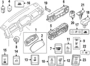 Genuine Nissan Hazard Switch 25290-9BU1A