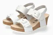 Mephisto Lissia White Silver Wedge Comfort Sandal Women's sizes 5/36-10/41 NEW!!