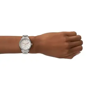 【FOSSIL 官方旗艦館】RYE系列 經典大錶徑三眼女錶 不鏽鋼錶帶指針手錶 36MM(多色可選/母親節)