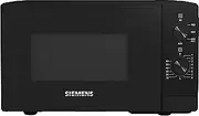 [SIEMENS] FF020LMB2 iQ300 Microwave Oven 44 x 26 cm 800 Watt Turntable 27 cm Left Hand Door Hinge LED Interior Light Black