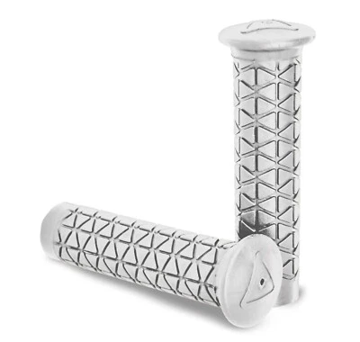 AME BMX Bike Grips Best Tri Flangeless No Flange White Bicycle GT PERFORMER HARO