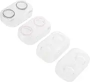 [ARTSEWPLY] 4Pcs Eye Contacts Lens Case Cosmetic Lens Holder Durable Storage Box for Travel Daily Use Compact Design
