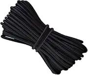 LIUSM 1/8-Inch (3mm) 10 Yards Black Heavy Stretch Round String Elastic Cord for DIY Crafting Sewing