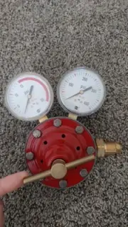 Acetylene regulator.