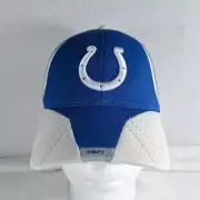 Indianapolis Colts Hat Cap Fitted Stretch Blue White NFL Football Reebok