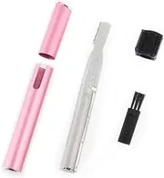 Ipetboom Mini Electric Eyebrow Razor Comb for Women Easy to Use Plastic Aluminum Battery Operated