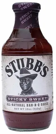 Stubbs Sticky Sweet BBQ Sauce 510g x 1