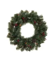 Celebrations 24" D Incandescent Prelit Multicolored Northern Pine Christmas...