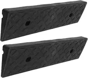 TOPPERFUN 2pcs Threshold Ramp Mat Doorway Climbing Mats Plastic for Wheelchair Scooter Car Easy Install