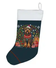 Airedale Terrier Enchanted Christmas Stocking