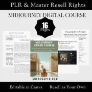 Midjourney Course DFY Digital Products AI Passive Income Learn Midjourney Prompt