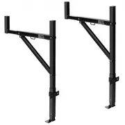 VEVOR Truck Rack, 19-34inch Extendable Truck Ladder Rack, 38.6"-43.6" Adjustable Height, 250 lbs Capacity Steel Ladder Rack for Truck, Heavy Duty Truc