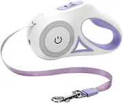 JOINPAYA Automatic Retractable Dog Leash with LED Light Durable Pet Walking Rope for Dogs Lightweight and Portable Design for Nighttime Safety